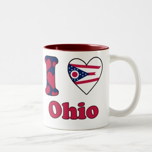 I love Ohio Tweekleurige Koffiemok (Rechts)