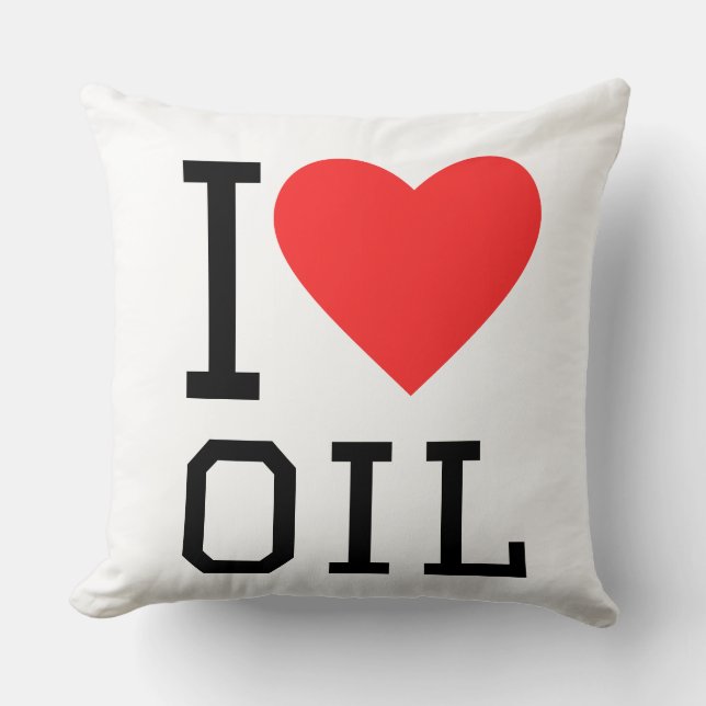 I love oil kussen (Voorkant)