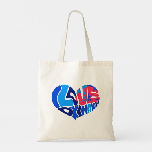 I Love Okinawa Dames Canvas tas (Achterkant)