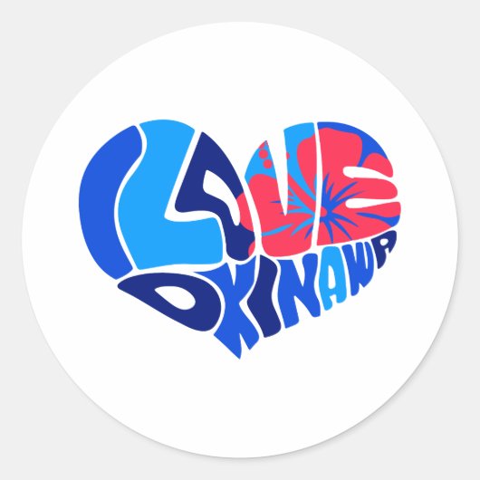 I Love Okinawa Sticker (Voorkant)