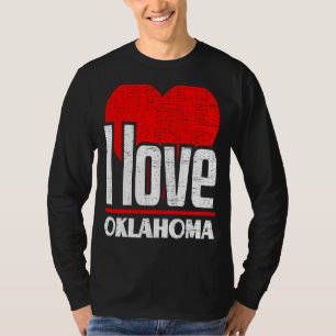 I Love Oklahoma Best Home State I Heart Oklahoma T-shirt