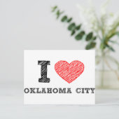 I Love Oklahoma City Briefkaart (Staand voorkant)