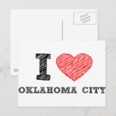 I Love Oklahoma City Briefkaart (Voorkant / Achterkant)