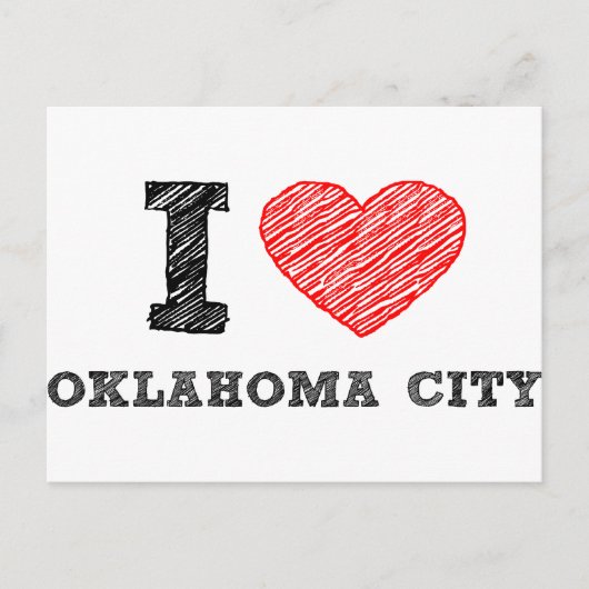 I Love Oklahoma City Briefkaart (Voorkant)