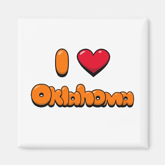 I Love Oklahoma Magneet (Voorkant)