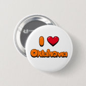 I Love Oklahoma Ronde Button 5,7 Cm (Voorkant /achterkant)