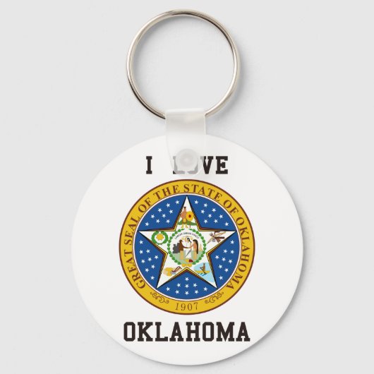 I Love Oklahoma Sleutelhanger (Voorkant)