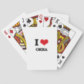 I Love Okra Pokerkaarten (Achterkant)