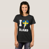 I LOVE ÖLAND Sweden T-shirt (Voorkant volledig)