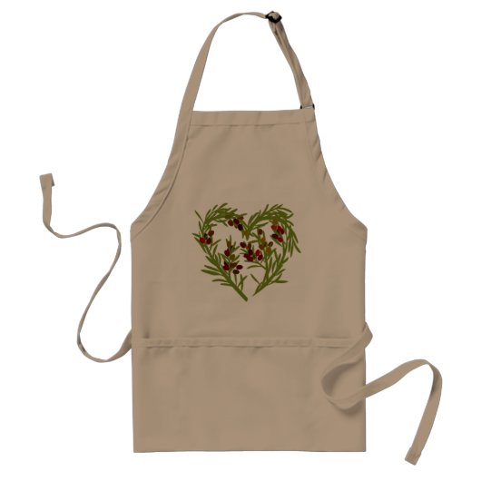 I Love Olive Apron Standaard Schort (Voorkant)