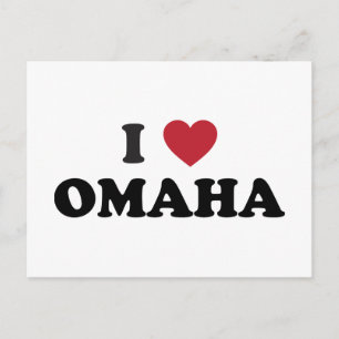 I Love Omaha Nebraska Briefkaart