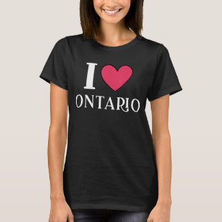 I Love Ontario Canada T-shirt