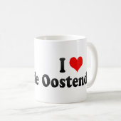 I Love Oostende, Belgium Koffiemok (Voorkant rechts)