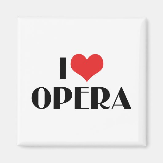 I Love Opera Magneet (Voorkant)