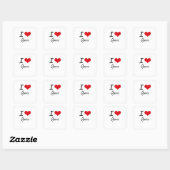 I Love Opera Vierkante Sticker (Vel)