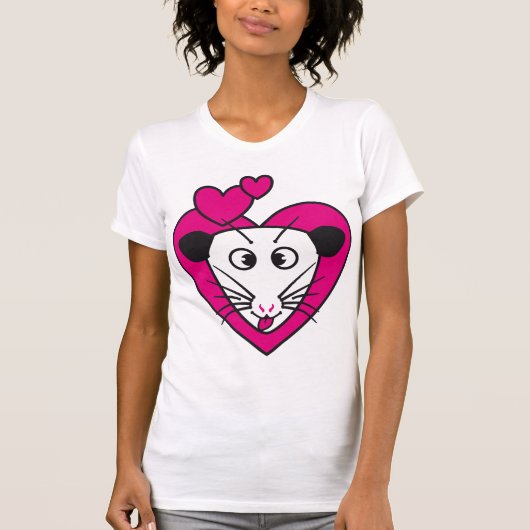 I Love Opossum T-shirt (Voorkant)