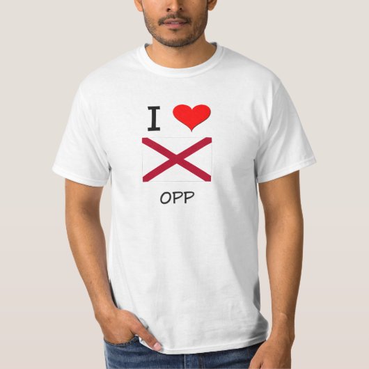 I Love OPP Alabama T-shirt (Voorkant)