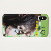 I Love Orangutans Case-Mate iPhone Case (Achterkant (horizontaal))