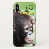 I Love Orangutans Case-Mate iPhone Case (Achterkant)