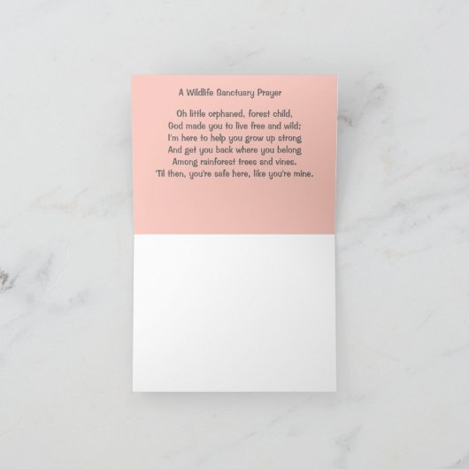 I Love Orangutans Kaart (Binnen)