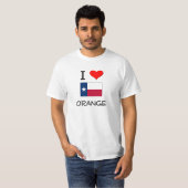 I Love Oranje Texas T-shirt (Voorkant volledig)