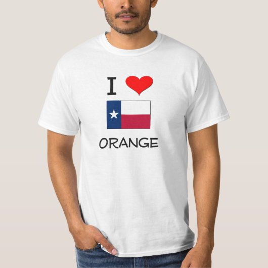 I Love Oranje Texas T-shirt (Voorkant)