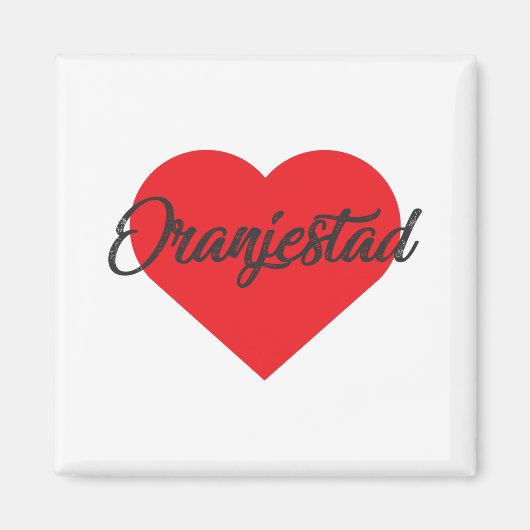 I Love Oranjestad - Aruba Magneet (Voorkant)