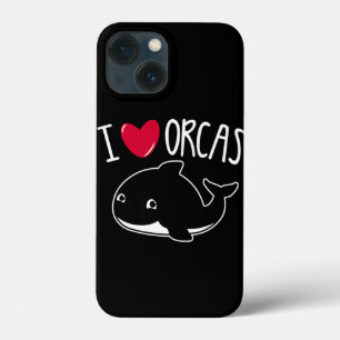 I Love Orcas Funny Orca Killer Whale Lover Cute Case-Mate iPhone Case
