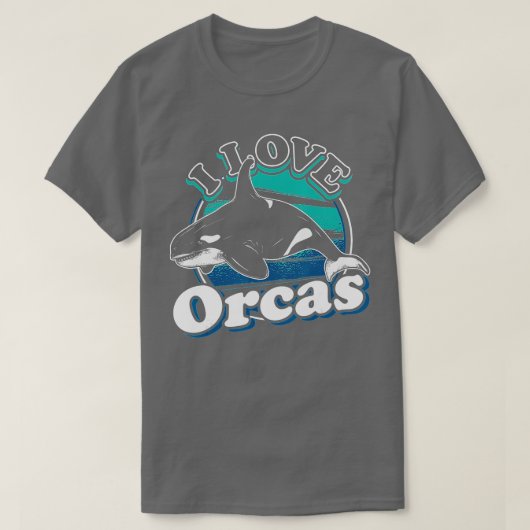 I Love Orcas Orca T-shirt (Design voorkant)
