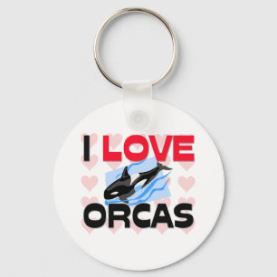 I Love Orcas Sleutelhanger