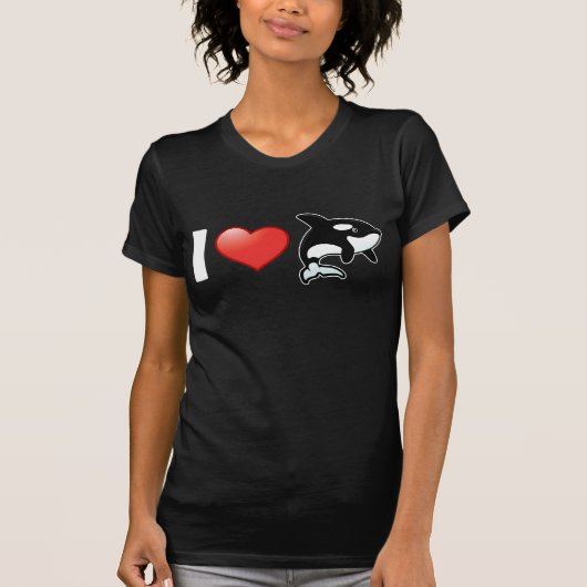 I Love Orcas T-shirt (Voorkant)