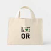 I Love Oregon Bag Mini Tote Bag (Voorkant)