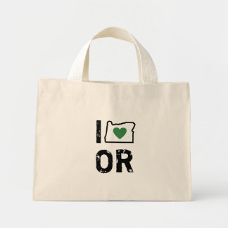 I Love Oregon Bag Mini Tote Bag