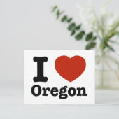 I Love Oregon Briefkaart (Staand voorkant)