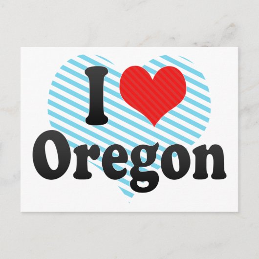 I Love Oregon Briefkaart (Voorkant)