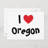I Love Oregon Briefkaart (Voorkant / Achterkant)