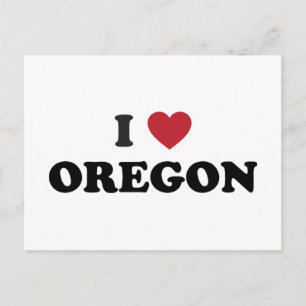 I Love Oregon Briefkaart