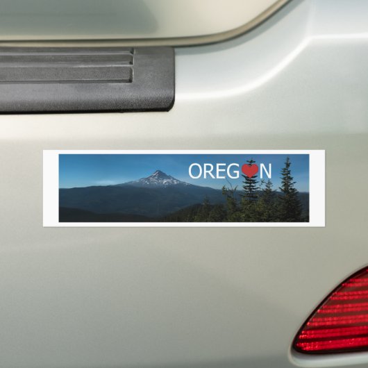I Love Oregon Bumpersticker (Op auto)