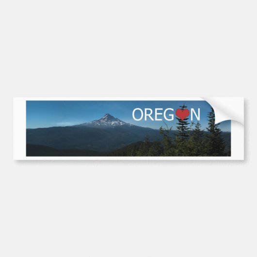 I Love Oregon Bumpersticker (Voorkant)