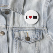 I Love Oregon Ronde Button 5,7 Cm (In situ)
