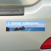 I Love Oregon Seal Rock Bumpersticker (Op auto)