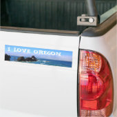 I Love Oregon Seal Rock Bumpersticker (Op Truck)