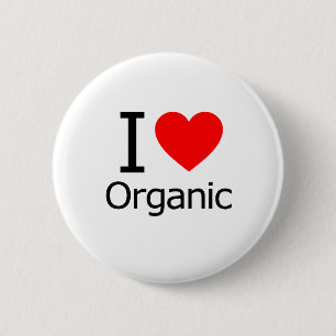 I Love Organic Ronde Button 5,7 Cm