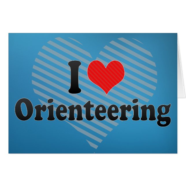 I Love Orienteering (Voorkant Horizontaal)
