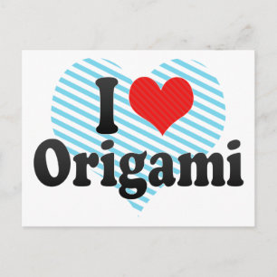 I Love Origami Briefkaart