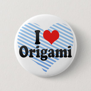 I Love Origami Ronde Button 5,7 Cm