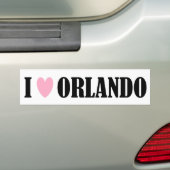 I Love Orlando Bumpersticker (Op auto)