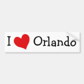 I Love Orlando Bumpersticker (Voorkant)