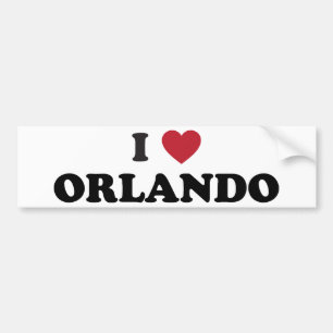I Love Orlando Florida Bumpersticker