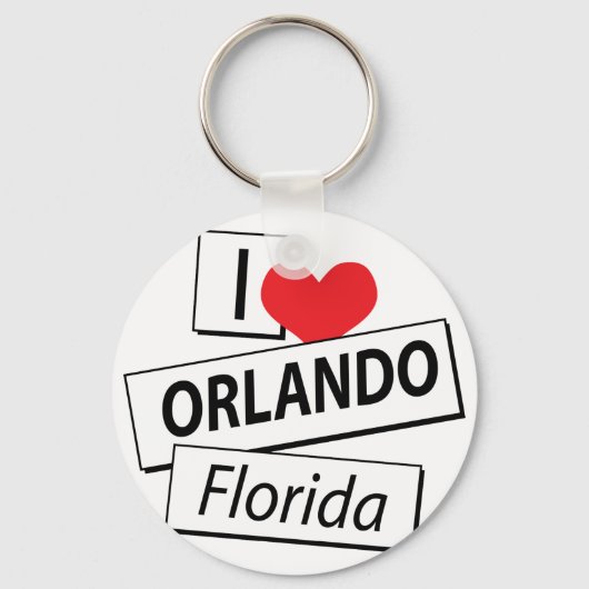 I Love Orlando Florida Sleutelhanger (Voorkant)
